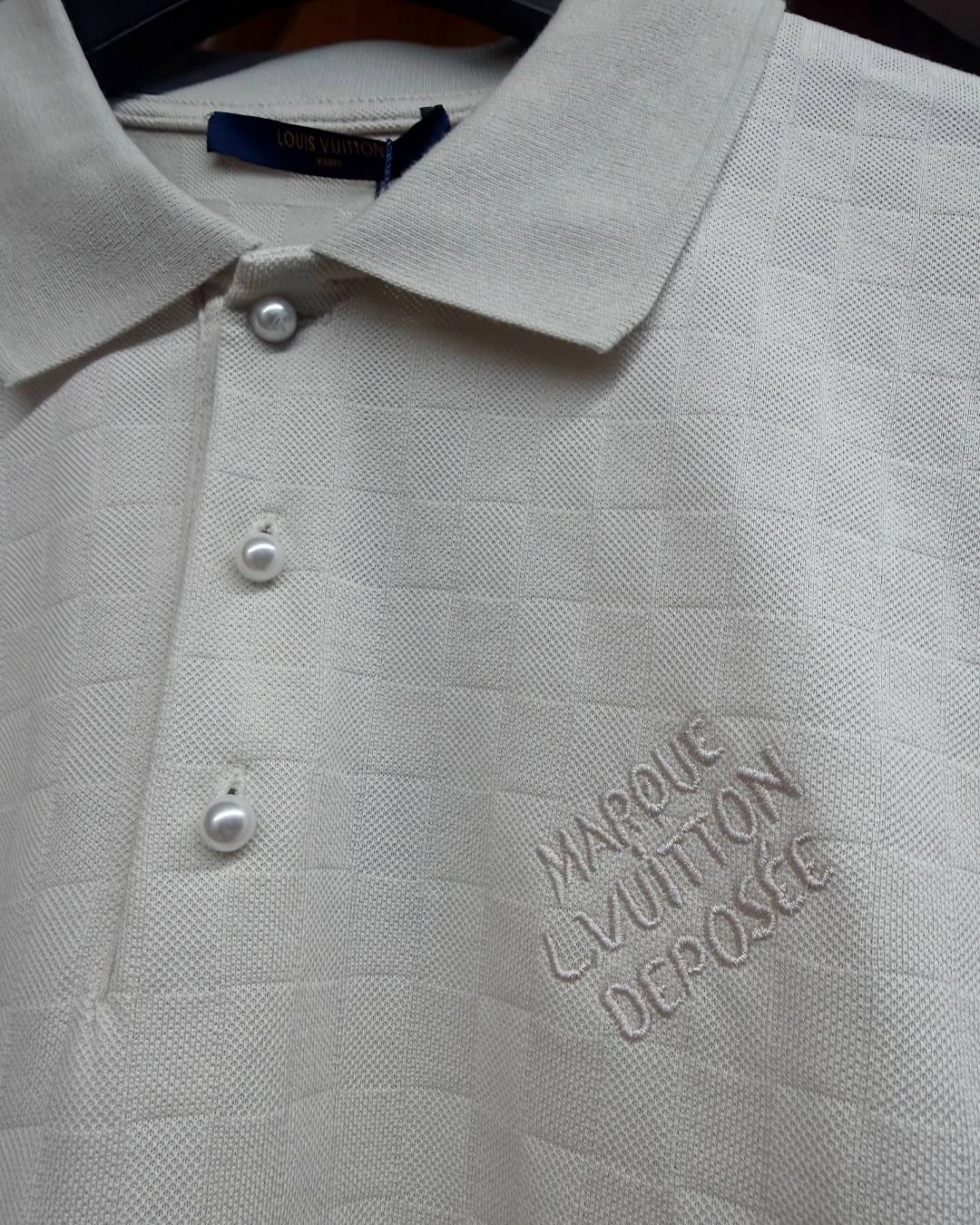 Camisa Polo Damier signature – photo 8